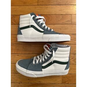 Vans Sk8-Hi Sneakers Men 7 / Women 8.5 Gray White Suede Canvas Skate Shoes